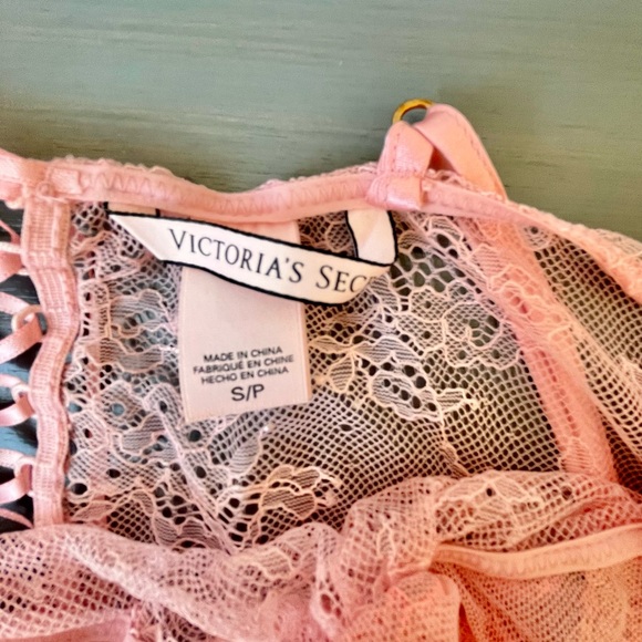 Victoria's Secret Pink Sheer Slip Lace Dress Chemise Size Small - Picture 5 of 8